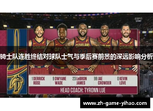 骑士队连胜终结对球队士气与季后赛前景的深远影响分析